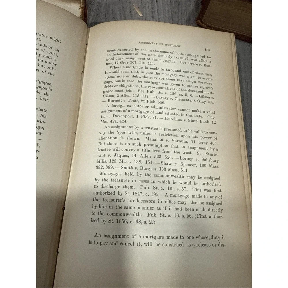 Rare Antique 1883 Law Book Notes On Common Forms MA LAW Uriel H Crocker